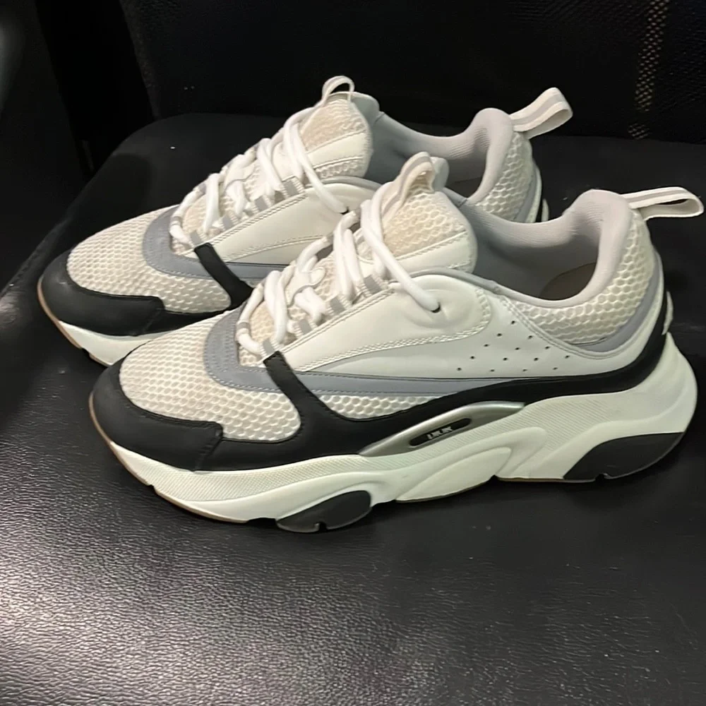 Dior | Shoes | Dior B22 Gray Technical Mesh White And Black Smooth